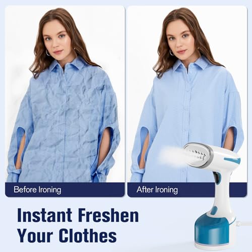 image for DBC Steamer for Clothes, 1500W Portable Handheld Garment with 250ml Wa