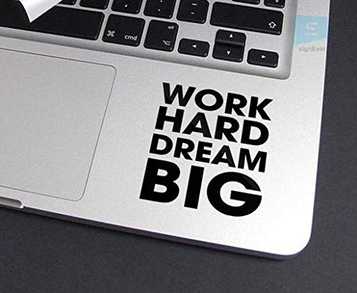 SIGN EVER Work Hard Dream Big Motivational Laptop Stickers 15.6 14 13 Inch All Models L x H 6.00 cm x 7.00 cm Pack of 2 (B083CRC5LC) Amazon Price History, Amazon Price Tracker