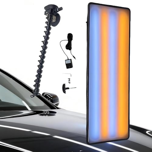 Lampe De DéBosselage Sans Peinture | LumièRe De Test De Rayures De Carrosserie Automobile | Outils De DéBosselage De Voiturepanneau Pdr | LumièRe De Nivellement Led 4 Couleurs 60cmWhiteboard