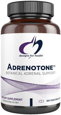 Designs for Health Adrenotone - Adrenal Support Supplement with Rhodiola Rosea, Ashwagandha, Vitamins B6, B2 + B5 - Designed to Support Adrenals + Healthy Cortisol Levels (180 Capsules)