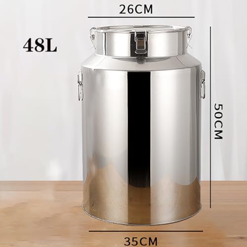 Ultra Thick 304 Stainless Steel Sealed Barrel - Ideal for Storing & Transporting Peanut Oil, Beer, Milk & Tea - Durable, Leak-Proof, Versatile Container