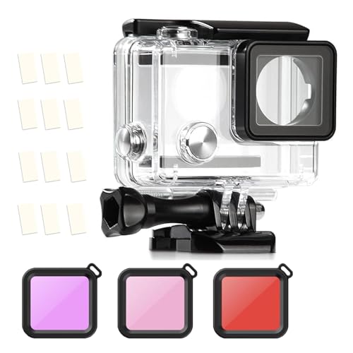 ShipeeKin �h���n�E�W���O�P�[�X Gopro Hero4 /Hero3+�Ή� �����B�e �E�F�A���u���J�����p�P�[�X 3��ނ̐F �t�B���^�[ �h�܃V�[�g