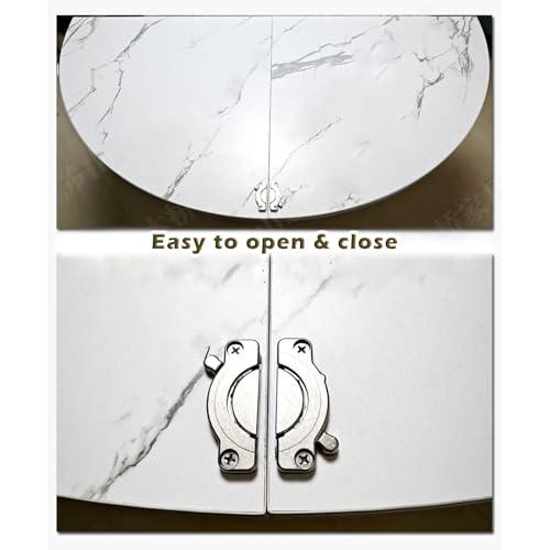 Plateau de table à manger rond blanc pliable de remplacement 1,2 m extérieur