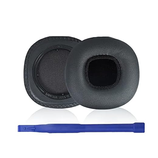 TOKUHUNG Marshall MID ANC öronkuddar/öronkudde/öronkuddar/öronmusslor/ersättning öronkuddar minnesskum protein-öronkuddar i läder kompatibel med Marshall MID ANC trådlösa Bluetooth-hörlurar (svart)