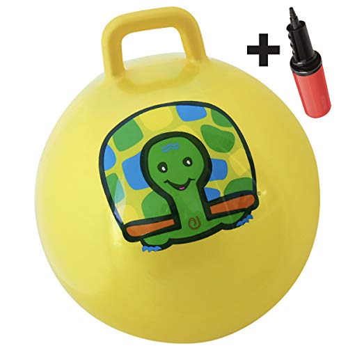 WALIKI Hop Ball for Kids 36 Yellow Hopper Jumping Hopping Therapy