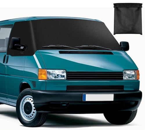Cubierta de parabrisas de coche sustituta para VW T4, 600D impermeable, protección solar para el parabrisas delantero, alfombrillas térmicas, cubierta envolvente de oscurecimiento, anti-UV/heladas