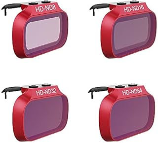 PGYTECH UK P-12A-019 DJI Mavic Mini 2 Neutral Density Filter Set (Professional), Black, 8/16/32/64