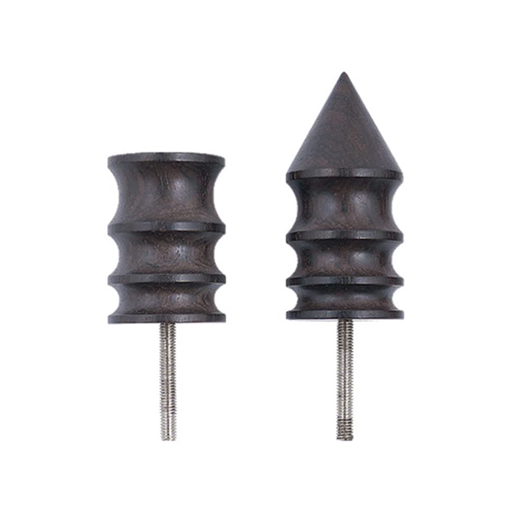NEWFT 2 Pcs/Set Leather Edge Trimming Tools Set Grinding for Head Polishing Rods Leather Slicker Burnishing Tools S Polishing Burnishing Tool Kit