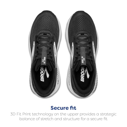 Brooks Women’s Ariel GTS 24 Supportive Running & Walking Shoe - Ebony/Black/White - 7.5 Medium - image 4