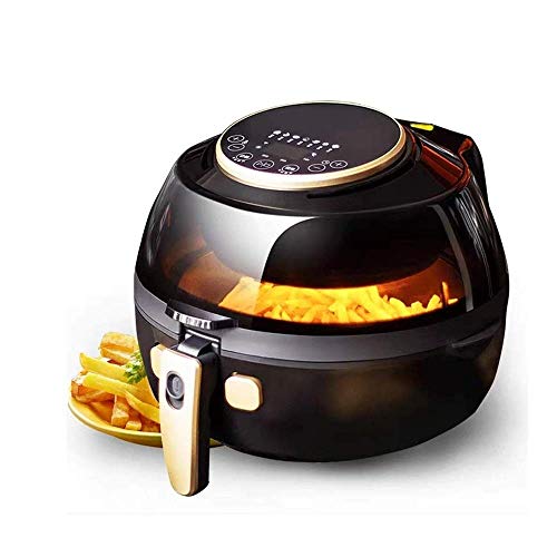 Freidora eléctrica multifuncional para papas fritas sin aceite, Tamaño Enorme capacidad, Con accesorios para Airfryer Libro de recetas de cocina, Rejilla para tostadora, Divisor de cocina