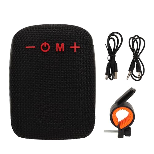 Culnflun Enceinte Bluetooth pour vélo, Enceinte Portable sans Fil ABS pour Cyclisme, Compatible Carte mémoire, Radio, Son BT d'extérieur avec Support de...