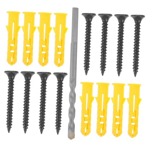CHILDWEET 1juego Anclajes Para Pared y Tornillos De Concreto Incluye Tornillos Para Pladur y Broca De Diamante Solución Versátil Para Instalaciones Paredes De Concreto