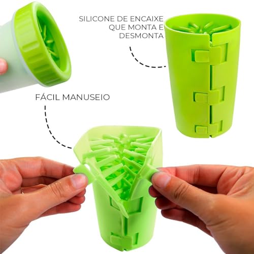 Lava-Patas Lavador de Patas para Cachorros Cães Grandes Limpeza Higiene Banho de Animais de Estimaçã