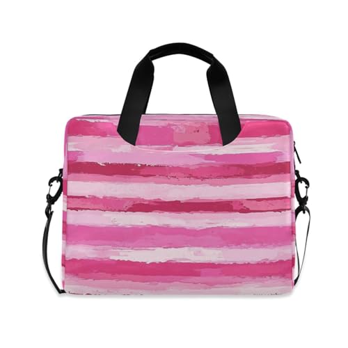 Funda para portátil 15.6 pulgadas con asa y correa rosa