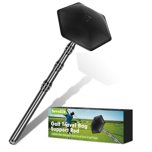 SevnElk Carbon Fiber Golf Travel Bag Support Pole - Anti-Extrusion Cover and Lightweight Travel Golf Bag Support Rod, Stiff Arm for Golf Travel Bag