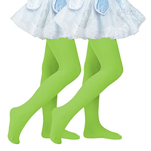 Image of Womens 5 Pairs Vintage Winter Soft Warm Wool Crew Socks Thick Knit Cozy Sock, 2 Pack Bright Green, 6-9 Years