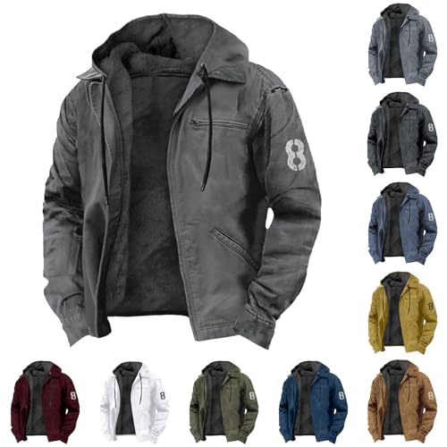 men's winter coat,mens jacket winter bearskin hoodies for men jackets for men warm Fleece-Lined Zip up coat coats outfits jackets coats sweatshirts hoodie for adults 2025