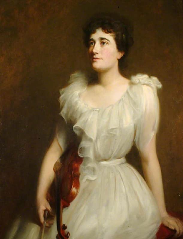 Lienzo cuadro María de Sir Hubert Von Herkomer para salón y dormitorio elegante