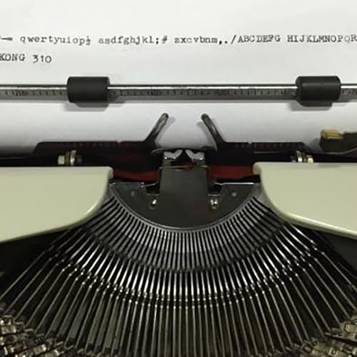 Máquina de escribir portátil retro con espaciado ajustable para regalar 6