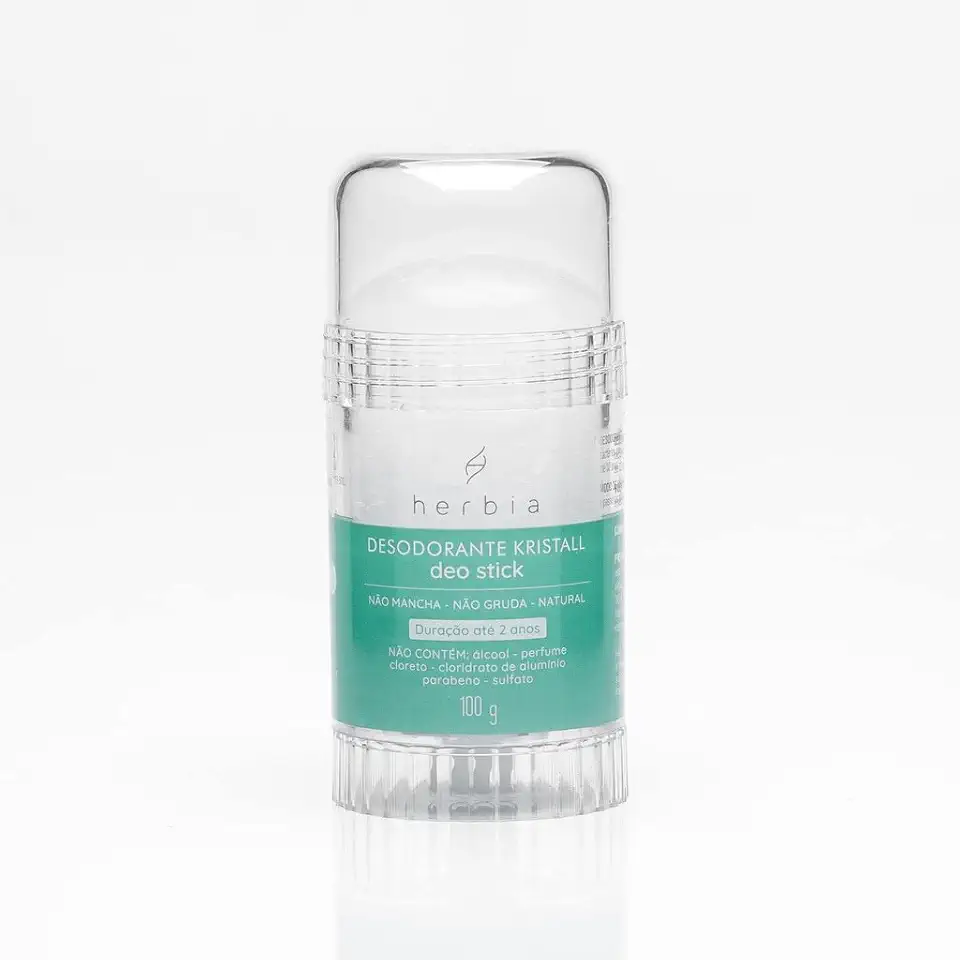 Herbia Desodorante Kristall Deo Stick Retrátil 100G Natural E Vegano