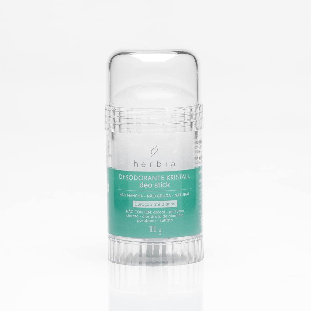 Herbia Desodorante Kristall Deo Stick Retrátil 100G Natural E Vegano