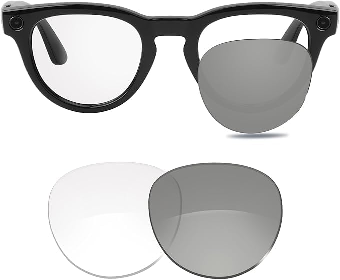 Verres de rechange Ray-Ban Meta Headliner pour basculer de l'ombre à la lumière
