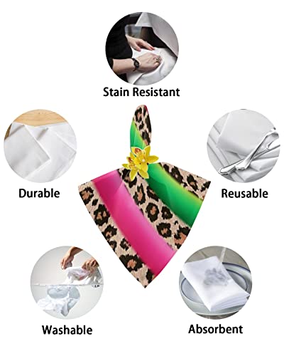Servilletas de Tela LooPoP Leopardo 20 x 20 in 6 unid miniatura 6