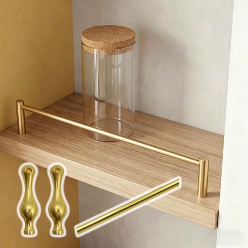 �I�K�[�h���[���Z�b�g Long Shelf Rail Fence Set with Installation Screws, Anti-Fall Cabinet Metal Guardrail Bars, Customizable Barrier Rod 