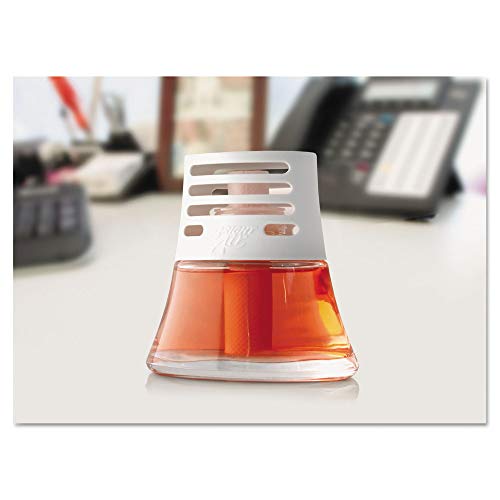 BRIGHT Air Scented Oil Air Freshener, Hawaiian Blossoms And Papaya, Orange, 2.5 Oz, 6/carton