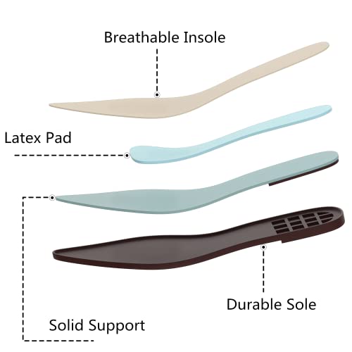 Tilocow Mules for Woman Comfortable Pointed Toe Backless Loafers Flat Mule Business Casual Shoes Slides Slip on3