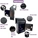 Powervize Door Drop Box, Mail Slots for Mail, Rent, Deposit, and Night Key, Through The Door Prevents Money Fishing Locking Steel Mailbox with Rear Access, Black