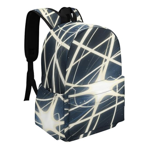 Abstract Star Trails Printed Backpack Water-Resistant Pack Stylish Bag Lightweight Travel Backpack2