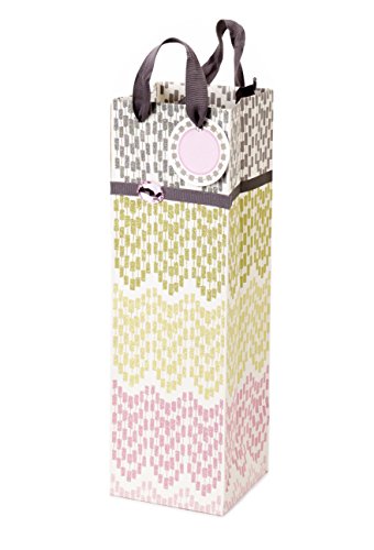 Hallmark bottle gift bag for wine, olive oil and more (colorful l…