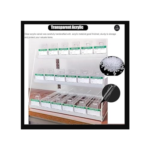 Vitrine de vente au détail murale avec pousse-cigarette pour stopper le désordre en caisse