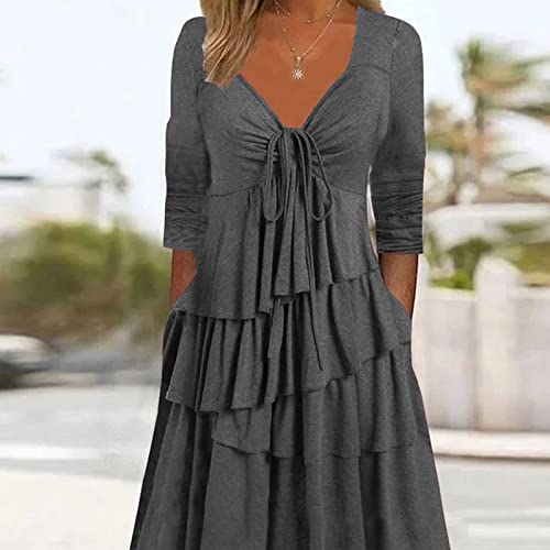 Robe bohème fluide à manches longues idéale pour vos sorties décontractées - 6