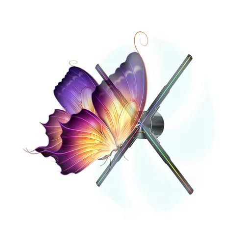 Image of TONZO 80 cm 3D Hologram Fan Display | 4 Blade LED Holographic Advertising Projector with App & Remote Control, Video & Photo Display | Digital Display for Shop, Store Signs, Bar, Events & Promotion