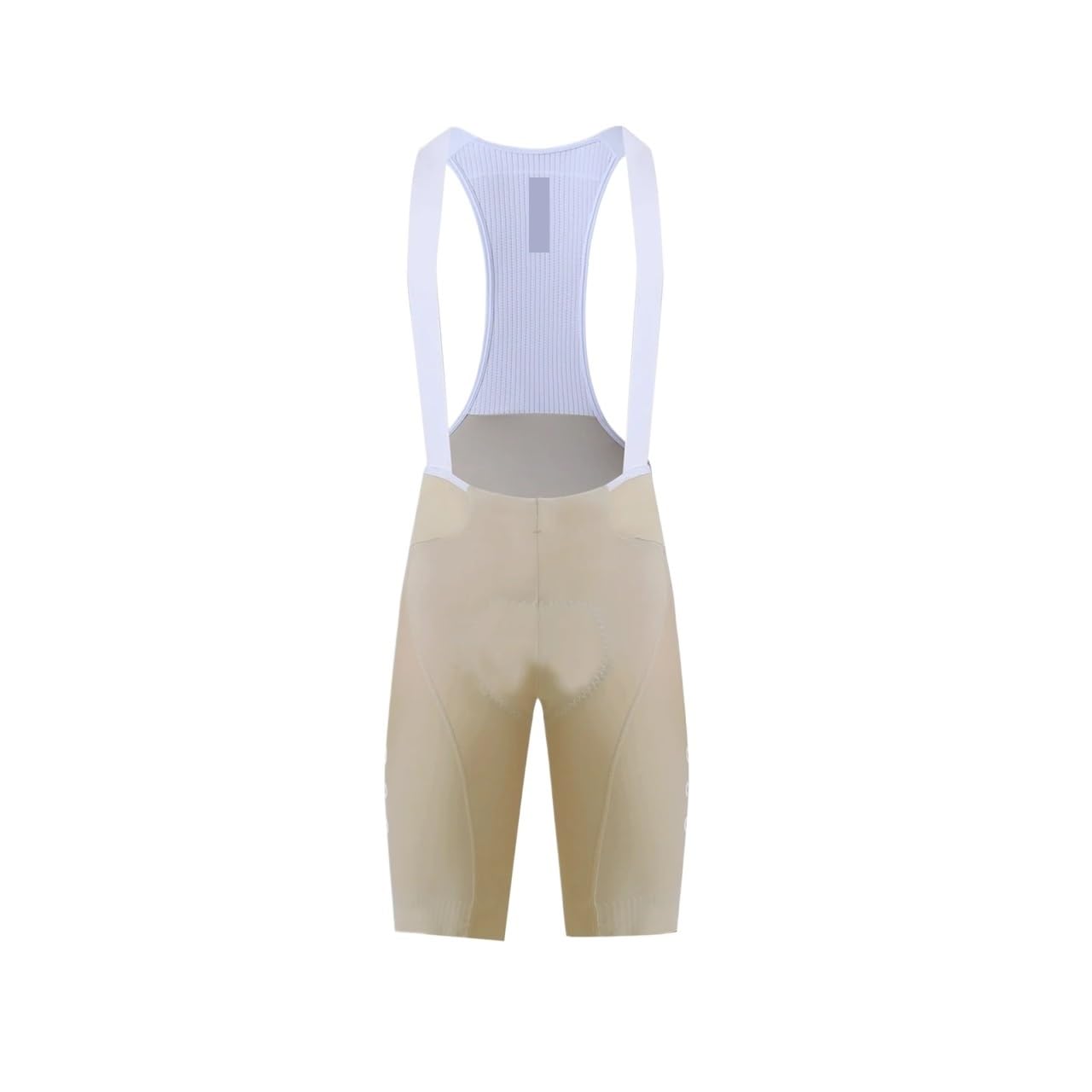 Pantaloncini da Ciclismo Estivi Leggeri da Uomo con Bretelle e fondello ad Alta densità Pantaloncini da Ciclismo da Uomo con Bretelle per Il Fitness Ciclistico(Beige,L)