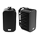 Audibax Delta 32 BT Black Bluetooth-Lautsprecher, Hochleistungs-Aktiv-Lautsprecher für die Wand, Bluetooth-kompatibel, hoher Frequenzbereich (100 Hz - 20 kHz), Surround-Sound