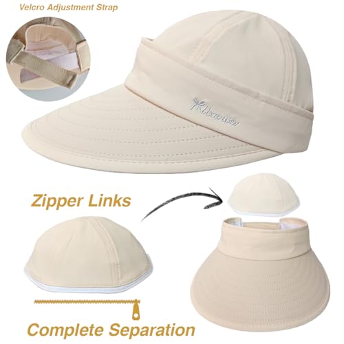 Visera para mujer, protección UV, ajustable y ligera miniatura 5