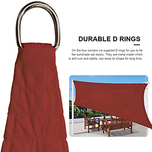 Voile d'ombrage rectangulaire 4x6 m pour protéger la cour de la chaleur - 4