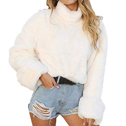 Kabxryaclo Pull tunique en tricot à manches longues Cover