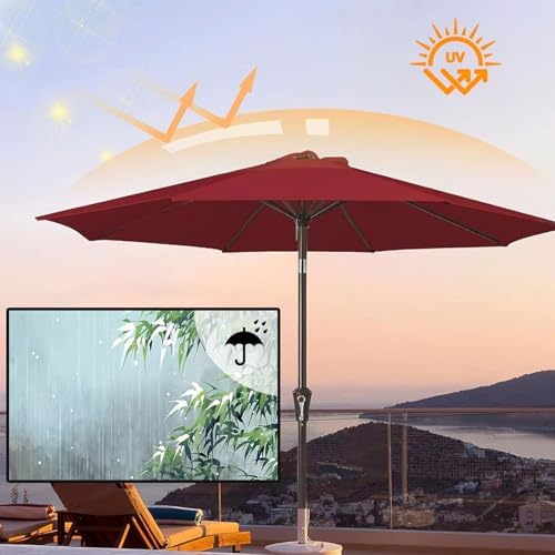 13ft Patio Umbrella Replacement Canopy - Durable 8 Rib Fabric Canopy for Outdoor Umbrellas, Weather-Resistant Garden Umbrella Cover, Easy Installation