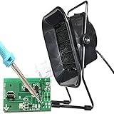 [NIEDRIGES BETRIEBSGERÄUSCH] Die Haube des kleinen Lötrauchabzugs ist mit einem Doppelrollenlagermotor ausgestattet, der eine große Saugleistung, einen stabilen Betrieb und ein geringes Geräusch aufweist. Kann eine hervorragende Rauchabzugswirkung, effektive Inhalation und Abgabe von Luft, ungiftigen Rauch am Arbeitsplatz bieten