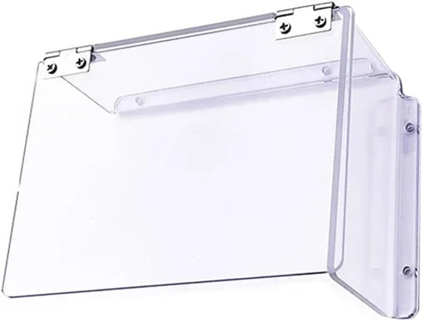 Acrylic Electric Lock Rain Cover, Transparent Weatherproof Protective Case for Outdoor Electronic Door Locks and Access Controllers, 150x110x63mm