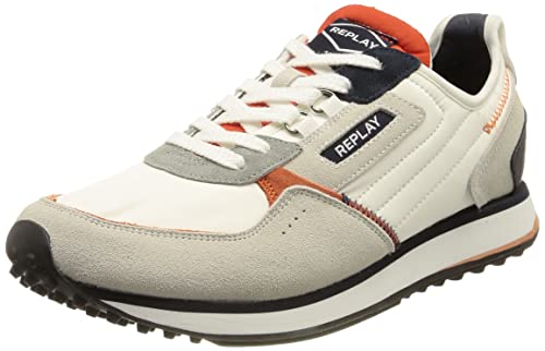 Replay R-81 M-Tambor Wave, Zapatillas Hombre, 218 White Navy Red, 42 EU Cover
