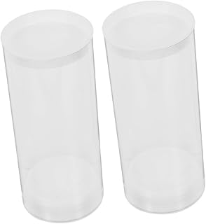2pcs Badminton Storage Tube Shuttlecock Badminton Container Shuttlecocks Gym Container Shuttlecocks Portable Container Badminton Shuttlecock Plastic Transparent