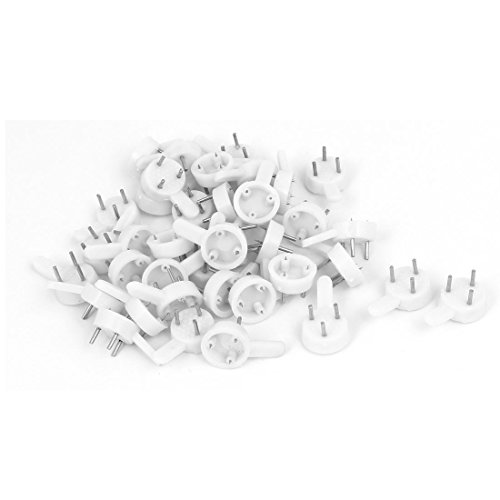 Aexit ABSEhx[XǊ|摜tHgt[lCtbNnK[50(Socle rond ABS fixee au mur Photo Photo Cadre Ongle Crochet Crochet 50pcs