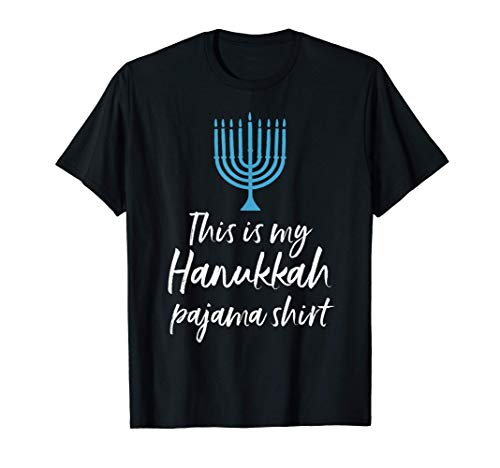 This Is My Hanukkah Pajama Funny Chanukah Judío Jewish Camiseta