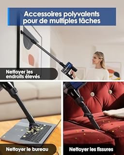 Tineco Pure One S30 Aspirateur Balai sans Fil, Aspiration Puissante de 150AW, Brosse ZeroTangle, Jusqu'à 65 Minutes d'autonomie, Système de Filtration à 6 Niveaux, Technologie PureCyclone, Socle Mural