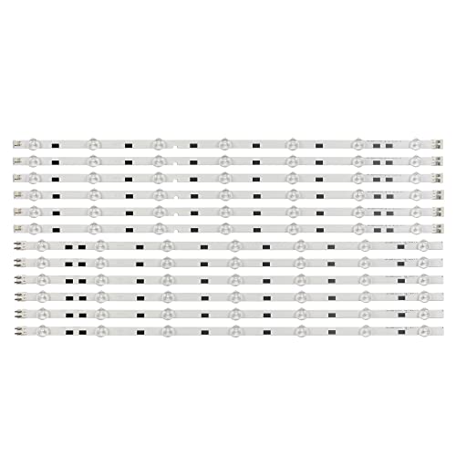 SPOUPKFKCK 12 Stück/Set LED-Streifen passend for Samsung TV UE58J5250 UE58J5270 UA58J5200 UA58H5200 UA58J5000 UA58H5203 UA58J50SW HG58AC570J